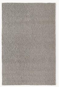 Wollen vloerkleed Bruna met gevlochten structuur