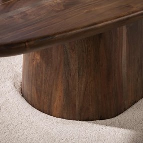 Organische Salontafel Acaciahout - 135 X 70cm.