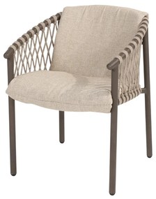 4 Seasons Outdoor Allora dining chair terre  Tuinstoel    bruin weerbestendig