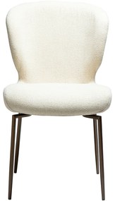 Dan-Form Glory Swivel Draaibare Eetkamerstoel Almond Shimmer Boucle