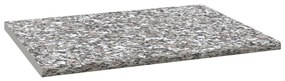 vidaXL Aanrechtblad 80x60x2,8 cm spaanplaat grijs met graniettextuur
