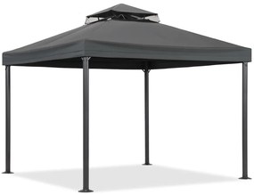 Antraciet tuinpaviljoen Valencia 3x3 m Tuinpunt