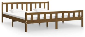 vidaXL Bedframe massief hout honingbruin 180x200 cm 6FT Super King