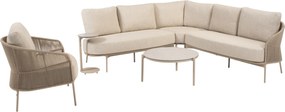 Vic Florence hoek loungeset 6 delig keramiek latte Taste 4SO