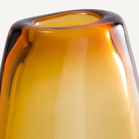Handgeblazen glazen vaas, H26,5 cm, Myra