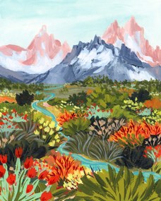 Ilustratie Autumn Mountains, Sarah Gesek, (30 x 40 cm)