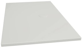 Xenz Flat douchevloer 120x80x4cm edelweis