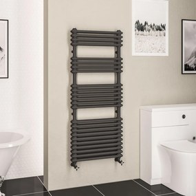 Eastbrook Imperia 2 koloms handdoekradiator 60x145cm 1426W antraciet