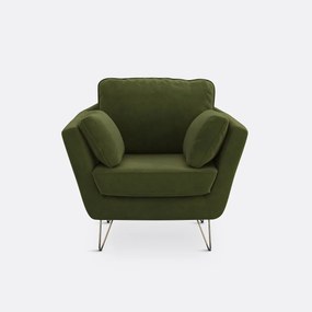 Fauteuil in fluweel Topim