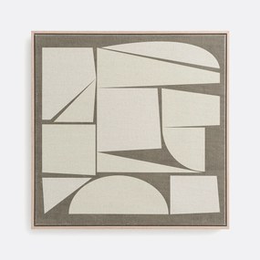 Ingelijste canvas in linnen, Delya