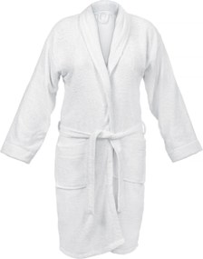 Badjas - 100% Katoen, waarvan 50% Gerecyclede Katoen - GRS Gecertificeerd - Maat XL - Bright White