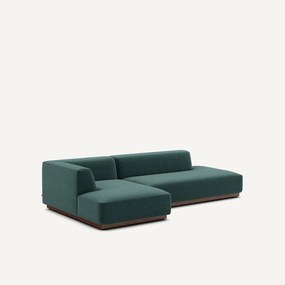 Linkse hoekbank XL in gespikkelde stof, Jacopo