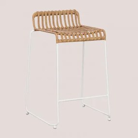 Aroa Hoge Tuinkruk Van Synthetisch Rotan (77,5 Cm) ↑65 Cm & Wit - Sklum
