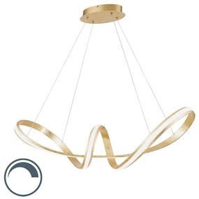 Eettafel / Eetkamer Design hanglamp met dimmer goud incl. LED 91 cm - Belinda Design Binnenverlichting Lamp