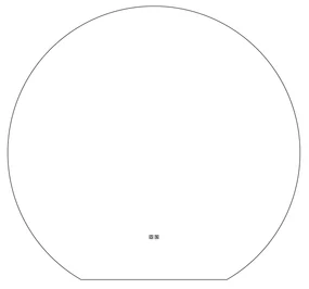 Thebalux M05 spiegel 120x105cm met verlichting en verwarming