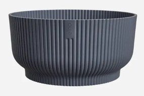 Elho Vibes Fold Bowl 25 cm - Antraciet - Lage Ronde Schaal voor Vetplanten & Cactussen