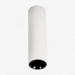 Led-opbouwplafondlamp Rond Ø4 Cm Voor Buiten In Aluminium Luisiana Wit – Zwart & Warm Wit 3000k & 3 W & 38º - Sklum