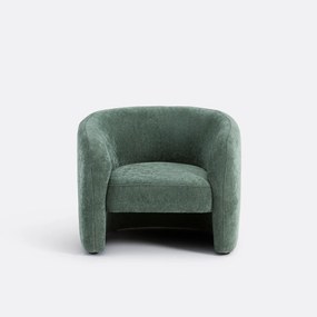 Fauteuil in fijne chenille, LANDINE