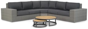 Hoek loungeset 5 personen Wicker Grijs  Garden Collections Oxford/Westfield