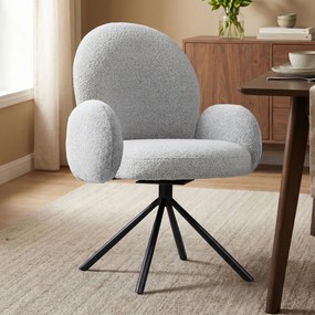 Beige Stoel Rond Met Armleuningen