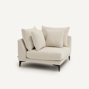 Hoekbank van gevlochten polyester, MODERNISTE, ontwerp Emmanuel Gallina