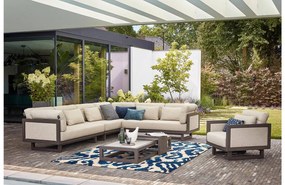 Goossens Lounge Chair Santorini, Set met gestoffeerde arm
