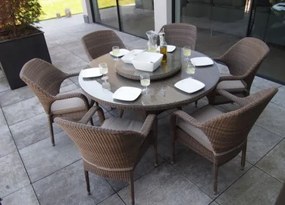 4 Seasons Outdoor | Sussex dining Polyloom taupe  Tuinset     weerbestendig