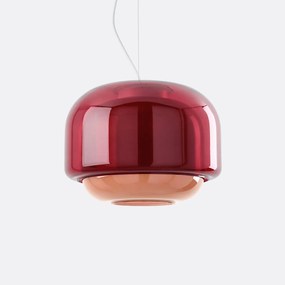 Hanglamp van gekleurd glas Ø30,5 cm, KINOKO