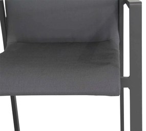 Tuinset 6 personen 220 cm Aluminium/textileen Grijs Lifestyle Garden Furniture Rome/Concept