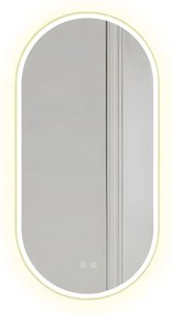LED wandspiegel OVL 50x100cm Gold
