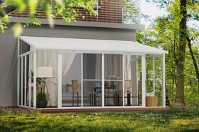 Tuinkamer Veranda Sanremo Palram - Canopia 3 x 5,4 m wit