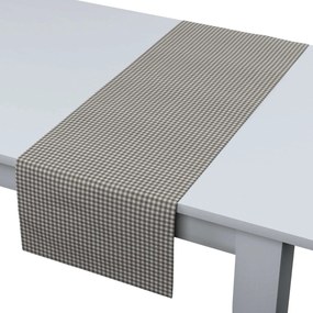 Dekoria Rechthoekige tafelloper collectie Quadro grijs-ecru  40 x 130 cm
