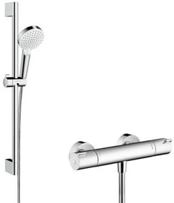 Hansgrohe Crometta douchecombinatie Vario/Ecostat wit/chroom