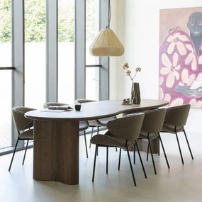 Eleonora Josh Organische Eettafel Bruin Eiken 250 Cm - 250 X 110cm.