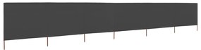 vidaXL Windscherm 6-panelen 800x80 cm stof grijs