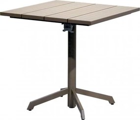 4 Seasons Outdoor | Etna folding table RVS+Teak  Tuintafel    houtkleur weerbestendig