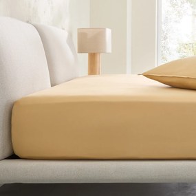 Hoeslaken van gewassen katoensatijn, 200 draden/cm², randbreedte 30 cm, Saria