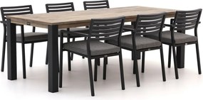 Diningset Bellagio | 6 personen teakhout | Tuinset stapelbaar | 7-delig | Kees Smit Tuinmeubelen
