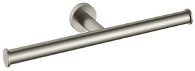 Hotbath &More dubbele toiletrolhouder geborsteld nikkel