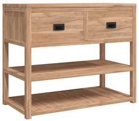 vidaXL Badkamerkast 90x45x75 cm massief teakhout
