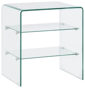 vidaXL Salontafel 50x40x56 cm gehard glas