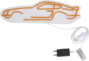 Neon wandlamp oranje incl. LED - Car