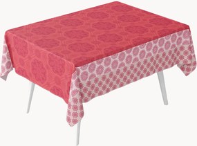 Jacquard tafelkleed Mille Rosaces Framboise