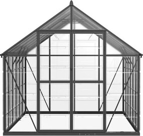 Polycarbonaat tuinkas Flora 2,4 x 3,6 m CoverTech zwart
