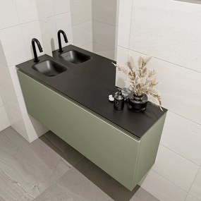 Mondiaz Olan 120cm toiletmeubel army met wastafel urban links 1 kraangat