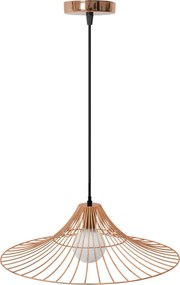 Plafondlamp Hangend Plat Rond Loft Roze Goud APP483-1CP