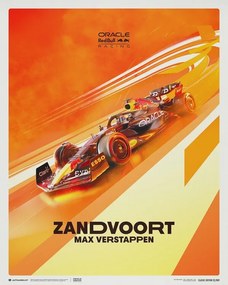 Kunstdruk Oracle Red Bull Racing - Max Verstappen - Dutch Grand Prix - 2022, (40 x 50 cm)