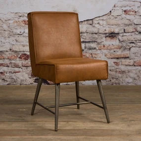 Tower Living Cognac Eetkamerstoel Industrieel Belmonte