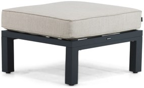 Stoel en Bank Loungeset 5 personen Aluminium/Polywood (teakfinish) Grijs  Lifestyle Garden Furniture Bilbao