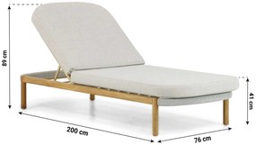 Lifestyle Garden Furniture Bloom Ligbed Aluminium/rope Grijs